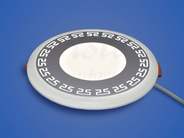 Светильник круг - орнамент CL 6+3 W, белый, d 155*125, 4000K+6000K